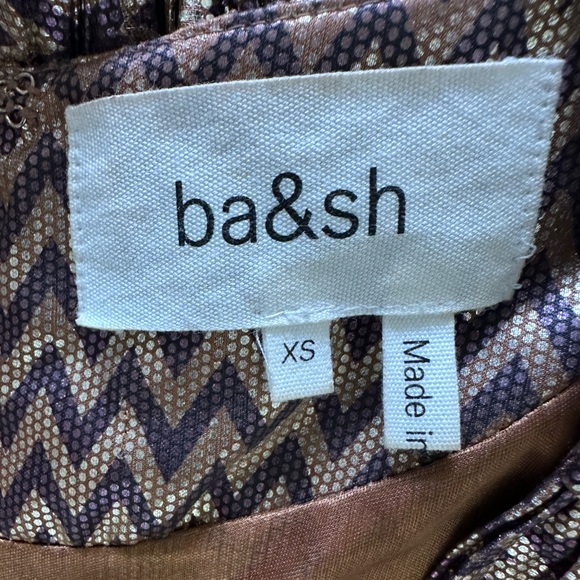 ba&sh Shimmering High Low Dress